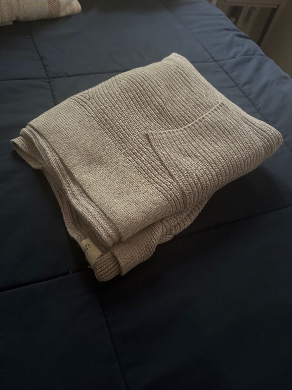 Universal Thread Light Gray Ribbed Open-Front Cardigan - Picture 6 of 6